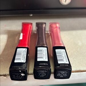 3-Pack Bundle - L'Oreal Infallible 8HR Pro Gloss - 340/715/805